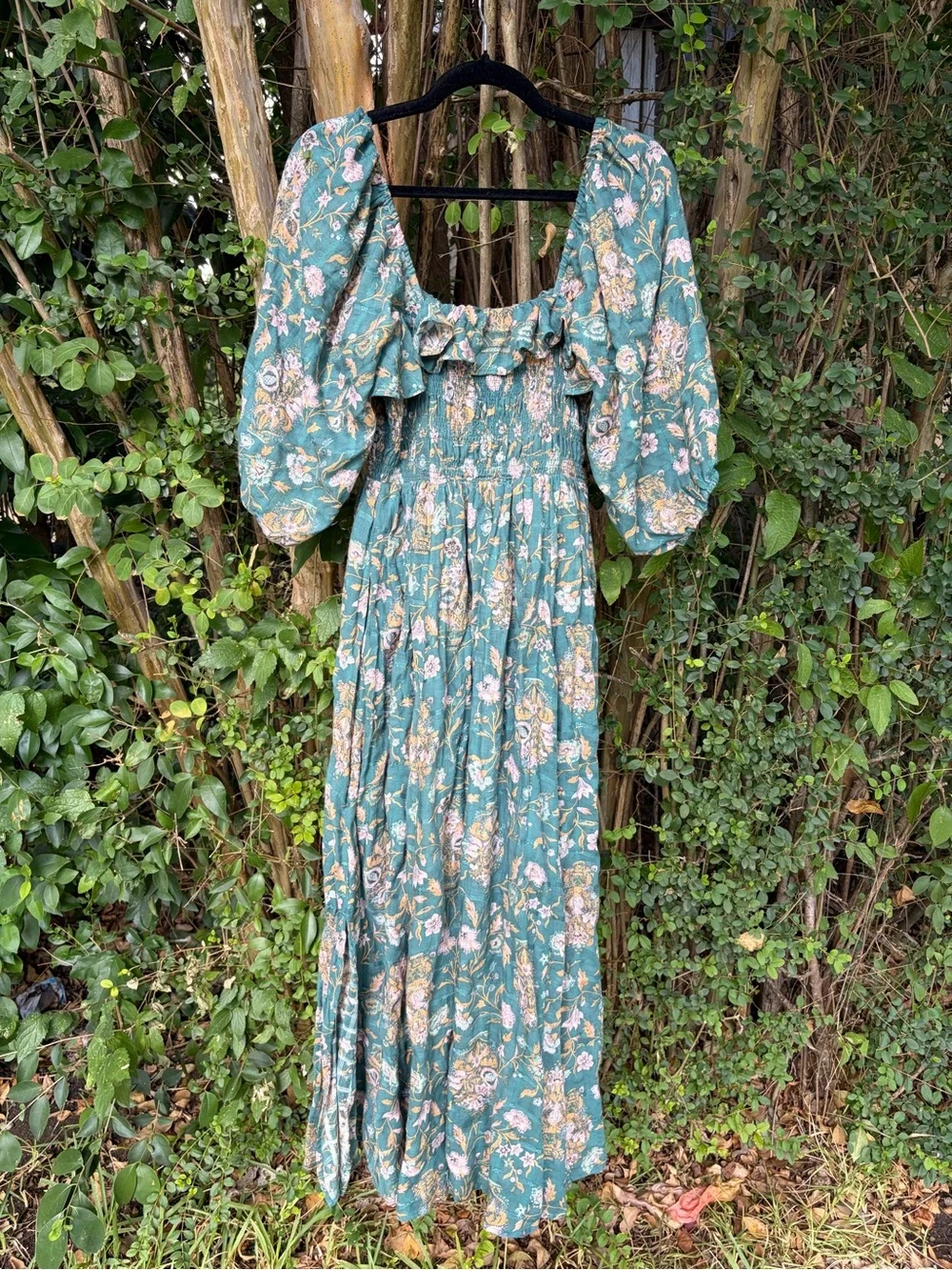 Free people Green Floral Oasis Dress
